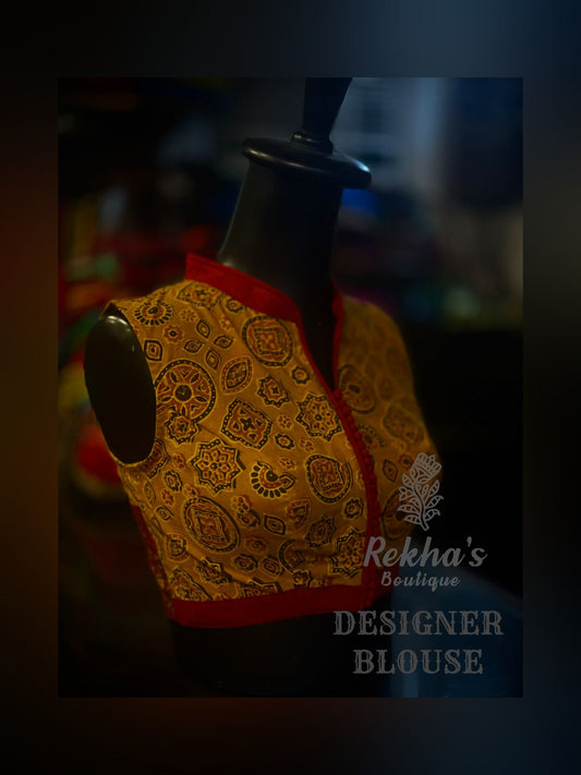 Mustard Printed Blouse