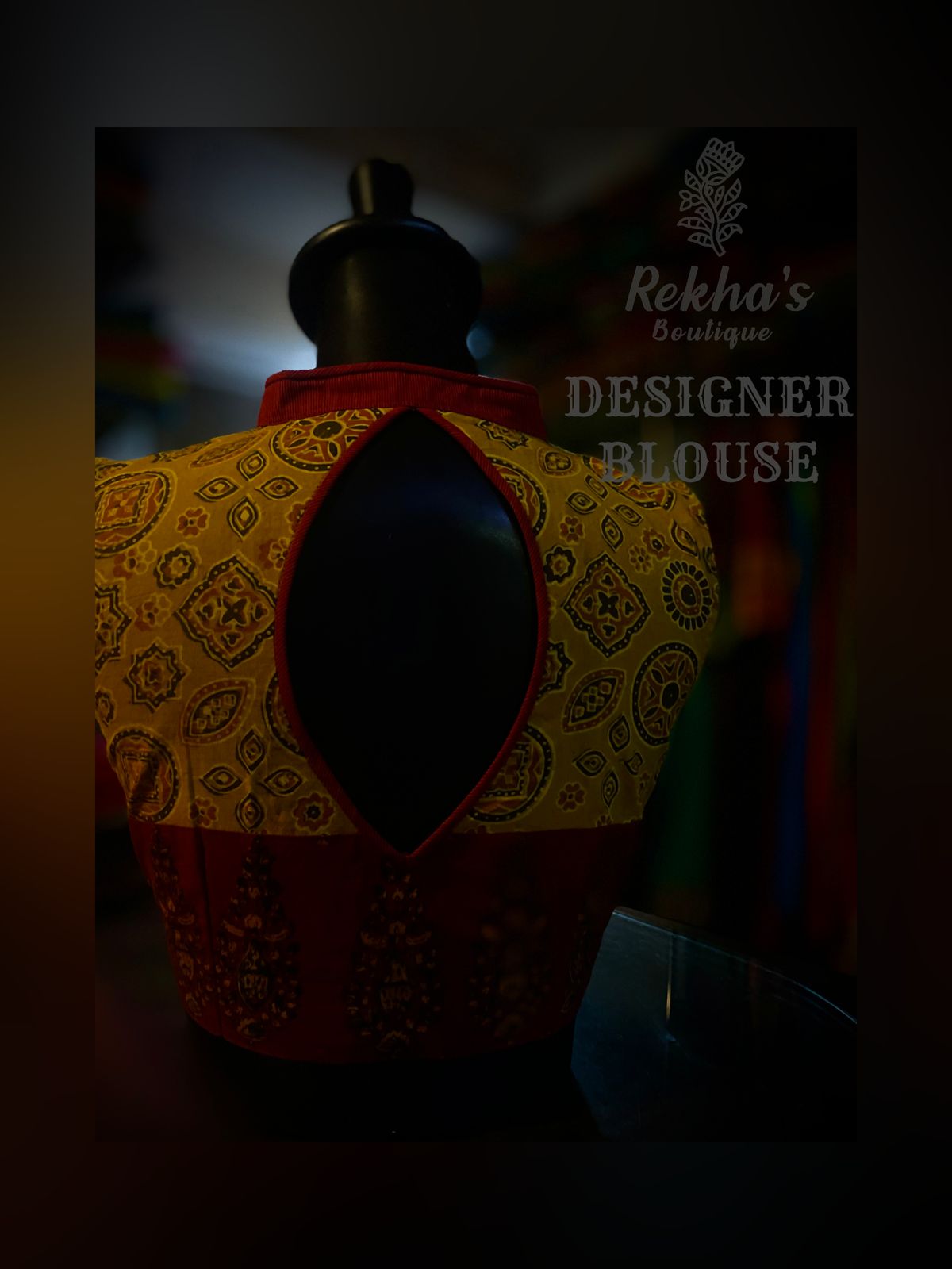 Mustard Printed Blouse
