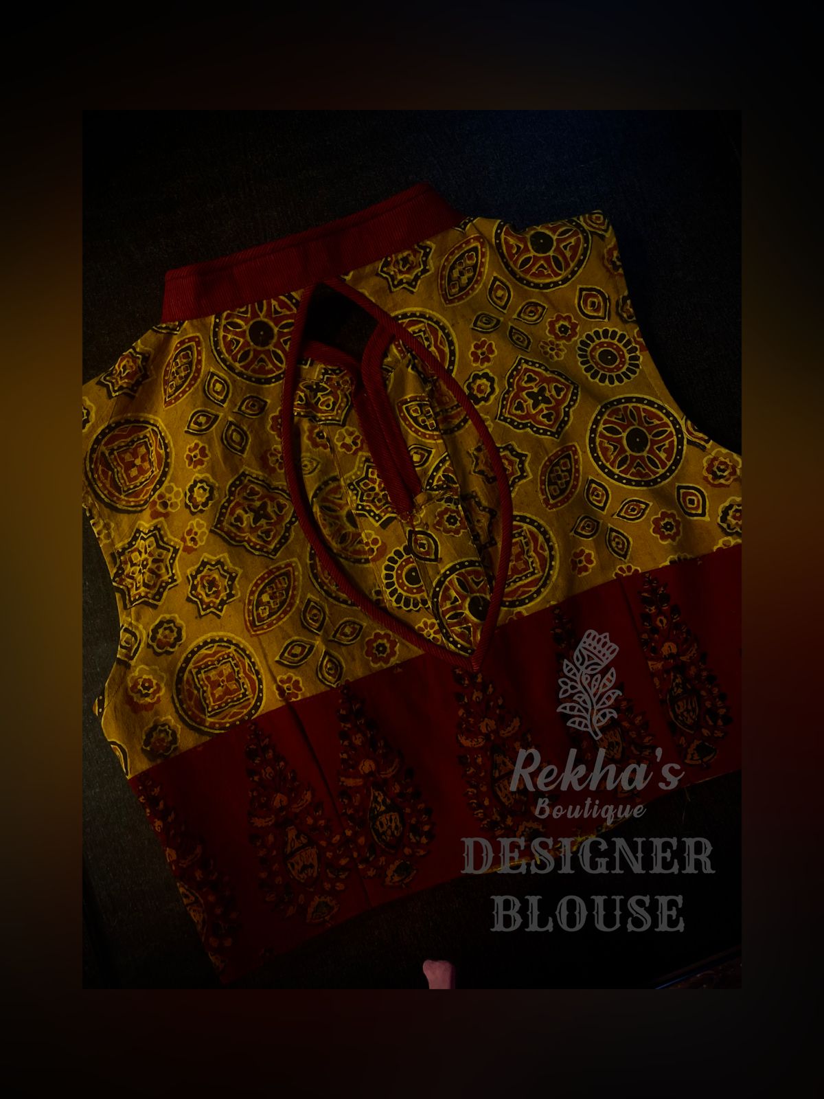 Mustard Printed Blouse