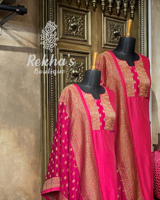 Pink Crepe Benares