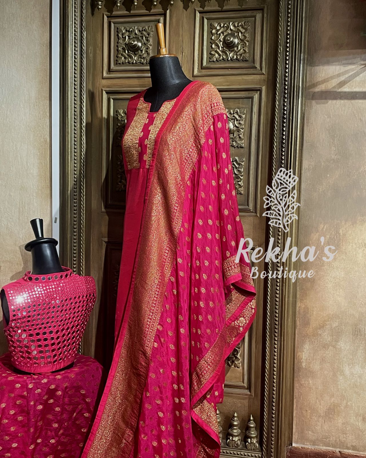 Pink Crepe Benares