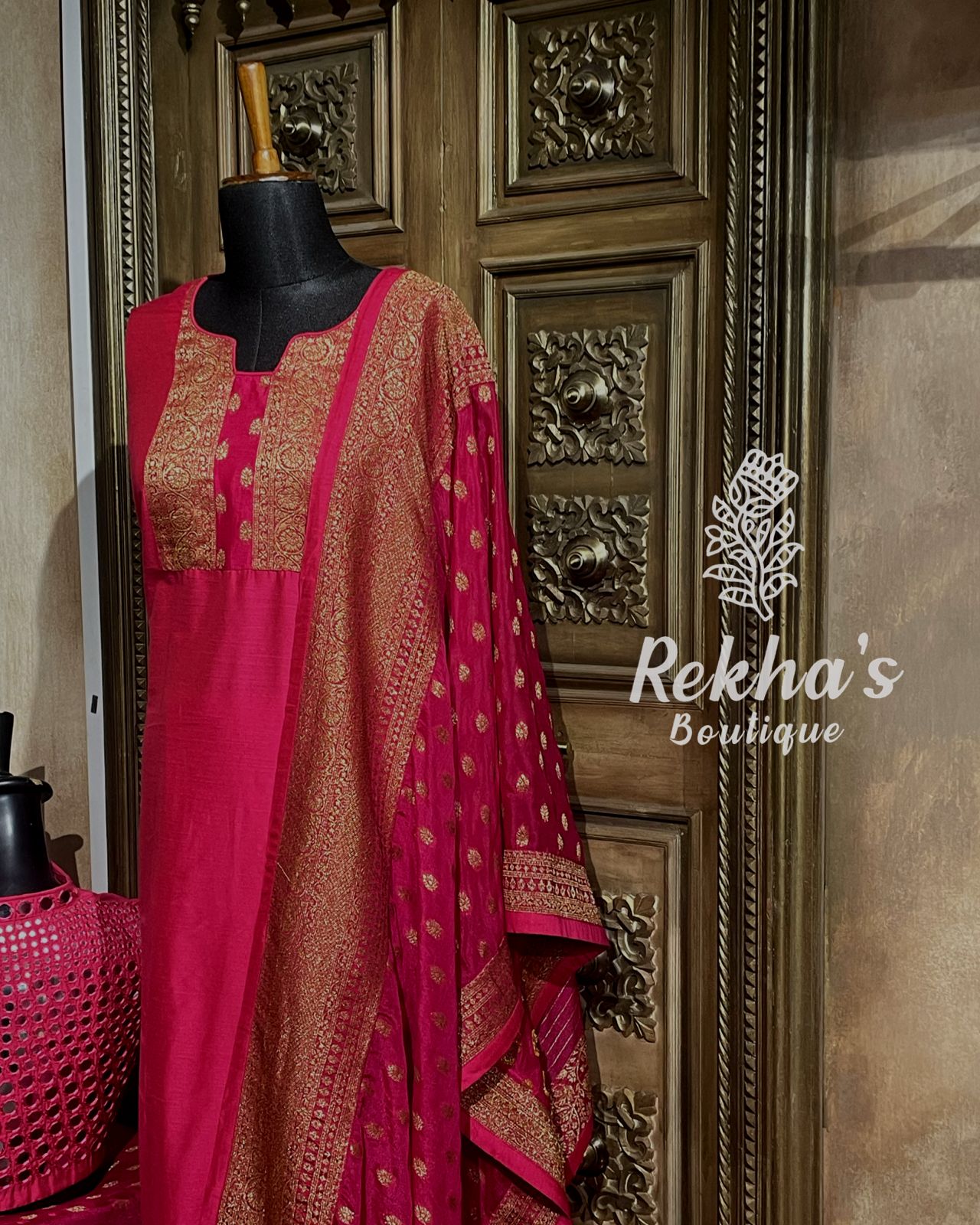Pink Crepe Benares