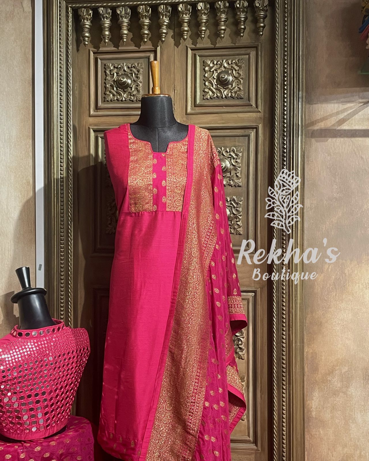 Pink Crepe Benares