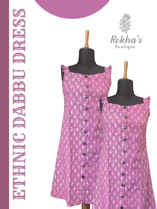 Pastal Pink Dabbu dress